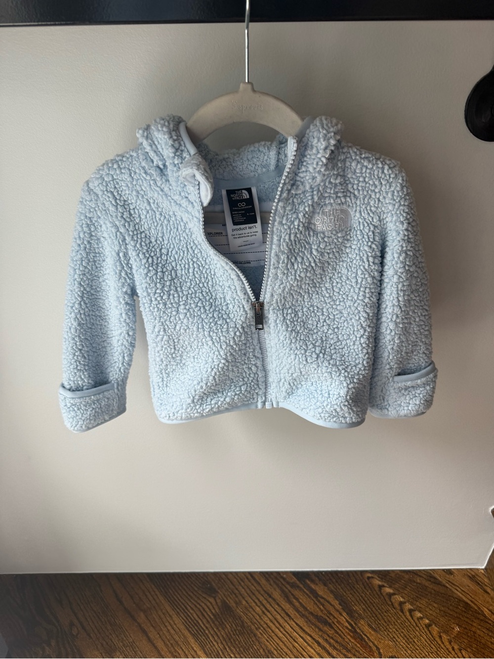 The North Face Campshire Blue Sherpa Zip Hoodie - (6-12 months)